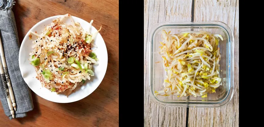 Comment préparer une délicieuse salade de pousses de haricot mungo