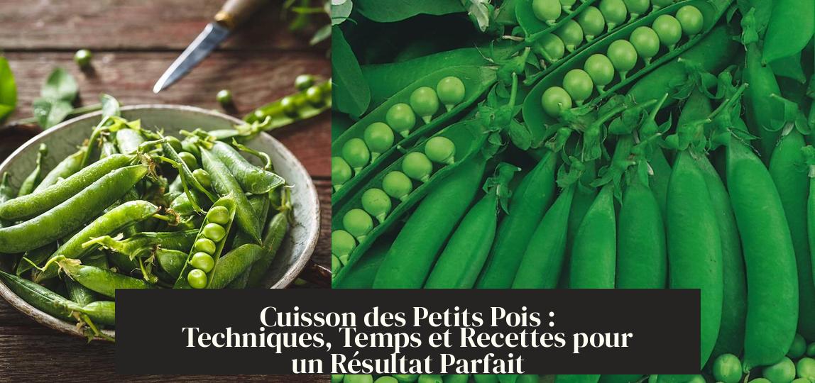 Temps De Cuisson Pois Gourmands Vapeur Cookeo Cuisson des Petits Pois : Techniques, Temps et Recettes pour un