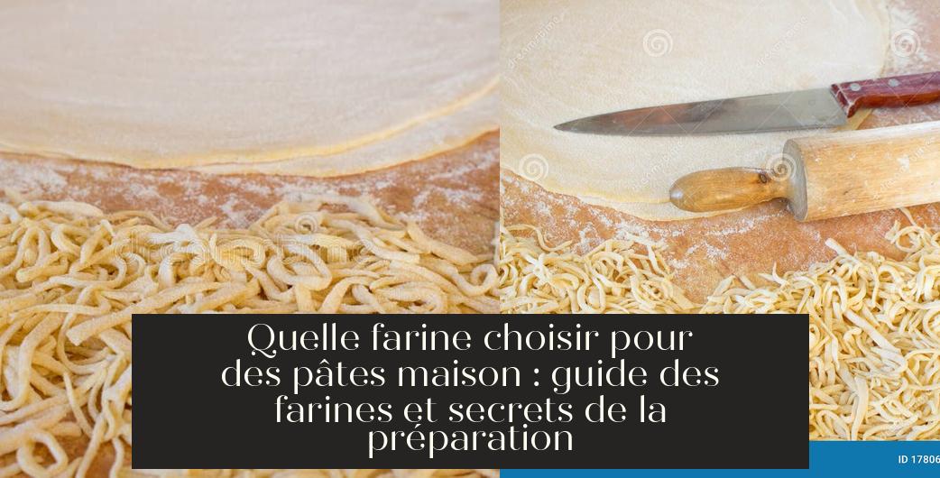 Quelle farine choisir pour des pâtes maison : guide des farines et