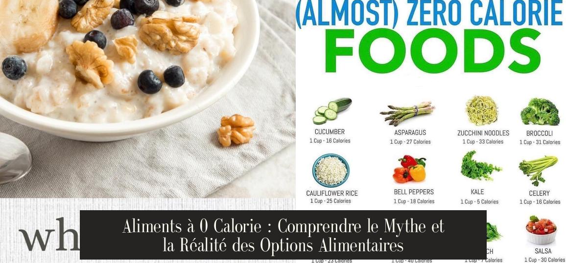  Aliments à 0 Calorie : Comprendre le Mythe et la Réalité des Options Motiv 